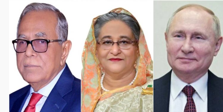 রাষ্ট্রপতি-প্রধানমন্ত্রীকে পুতিনের শুভেচ্ছা