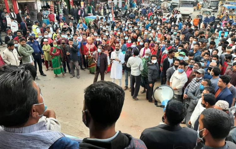 খাগড়াছড়িতে আ.লীগ নেতার উপর হামলা, বিচার চেয়ে বিক্ষোভ
