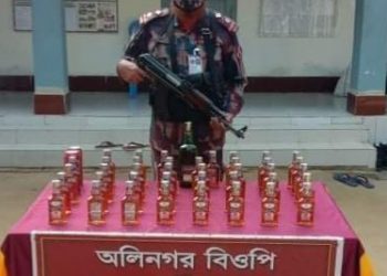 মিরসরাইয়ে সীমান্ত থেকে বিদেশী মদ উদ্ধার