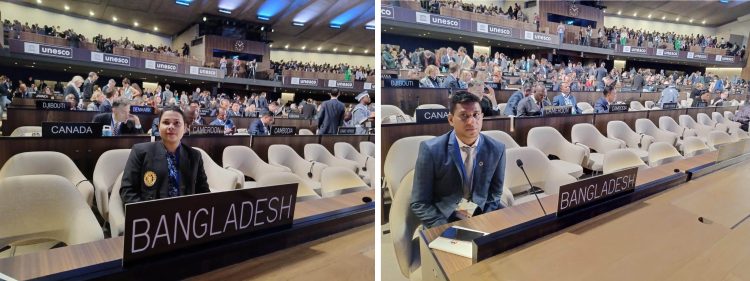 প্লাস্টিক পলিউশন নিয়ে প্যারিসে ইউনেস্কো সম্মেলনে বাংলাদেশের প্রতিনিধি শফি ও রেশমা