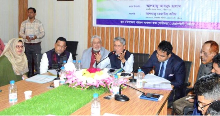 বোয়ালখালীতে শৃঙ্খলা বিরোধী ও দুর্নীতিগ্রস্থদের কঠোর হাতে দমন করা হবে