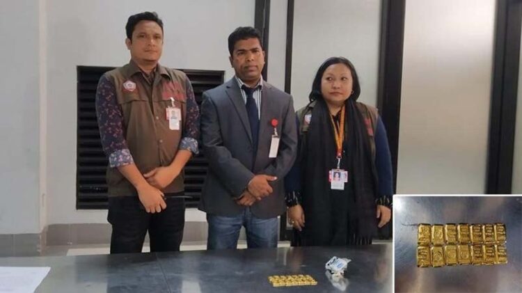 চট্টগ্রাম বিমানবন্দরে প্রায় দেড় কোটি টাকার সোনা উদ্ধার