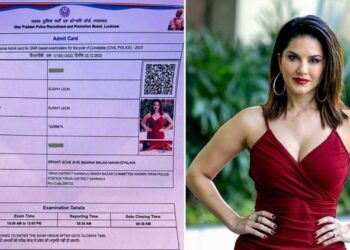 নিয়োগ পরীক্ষার প্রবেশপত্রে সানি লিওনের ছবি, তদন্তে ছবি