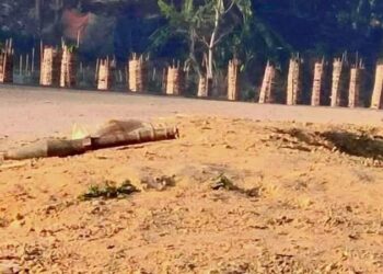 মিয়ানমার থেকে ছোড়া অবিস্ফোরিত আরো একটি মর্টারশেল উদ্ধার ঘুমধুমে