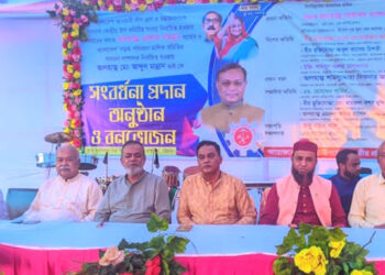 রাঙ্গুনিয়ায় পররাষ্ট্র মন্ত্রীর ভাই এরশাদ মাহমুদ ও পরিবহন নেতা মান্নান সংবর্ধিত