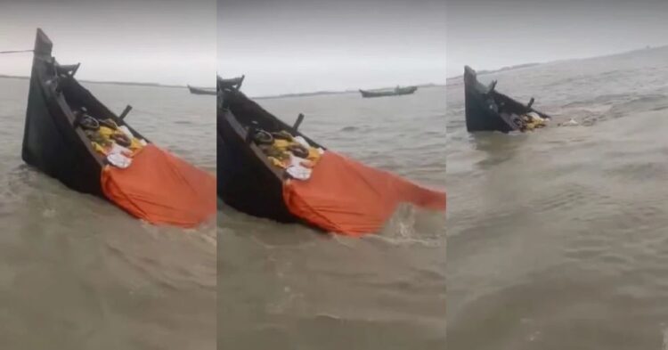 সন্দ্বীপ চ্যানেলে ডুবল রোহিঙ্গাদের খাদ্যপণ্য বোঝাই ট্রলার