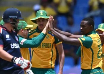 টি-২০ বিশ্বকাপ/দক্ষিণ আফ্রিকার কাছে ১৮ রানে হারল যুক্তরাষ্ট্র