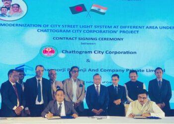 আলোকায়ন প্রকল্প/শাপার্জি পালনজি অ্যান্ড কোম্পানির সাথে চসিকের চুক্তি