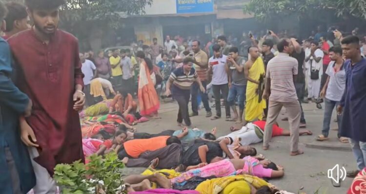 বগুড়ায় রথযাত্রায় বিদ্যুৎস্পৃষ্ট হয়ে প্রাণ গেল পাঁচজনের, আহত অর্ধশতাধিক