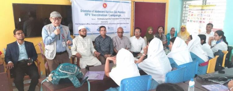 চট্টগ্রামের কৃষ্ণকুমারী উচ্চ বিদ্যালয়ে কিশোর পুষ্টি ক্লাবের ওরিয়েন্টেশন অনুষ্ঠিত