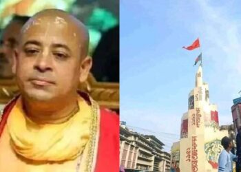 জাতীয় পতাকার অবমাননা: চিন্ময় কৃষ্ণ দাস গ্রেফতার