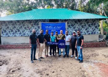 ফেনীতে বন্যাদুর্গতদের জন্য ঘর তৈরি করছে জেসিআই চট্টগ্রাম