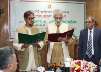 শপথ নিলেন চসিকের নয়া মেয়র শাহাদাত হোসেন