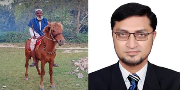 কিশোরগঞ্জের মনু মিয়াকে লাল ঘোড়া উপহার দিচ্ছে চট্টগ্রামের যুবক