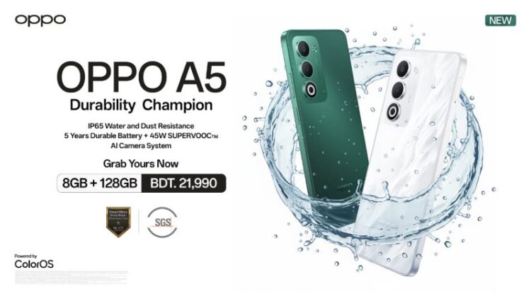 অপো এ৫’-এর নয়া ৮ জিবি + ১২৮ জিবি ভ্যারিয়েন্ট এখন বাংলাদেশে