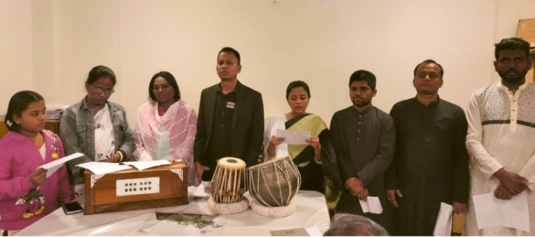 চট্টগ্রামে সংস্কৃতিকর্মীদের সাথে সন্দীপনার শারদ শুভেচ্ছা বিনিময়