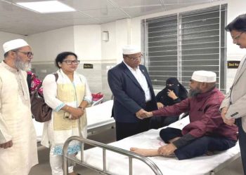 সার্ক মানবাধিকার ফাউন্ডেশনের মা ও শিশু হাসপাতাল ক্যান্সার ইনিস্টিটিউট পরিদর্শন