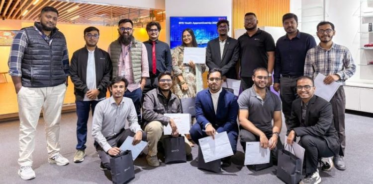 শেষ হল বিওয়াইডি বাংলাদেশের ‘ইউথ অ্যাপ্রেন্টিসশিপ প্রোগ্রাম ২০২৫’-এর প্রথম দফা