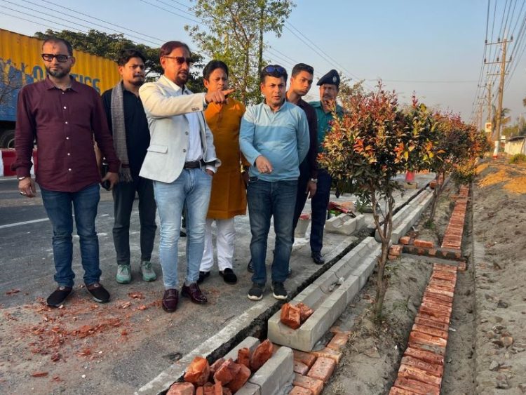 এয়ারপোর্ট রোডে হচ্ছে চট্টগ্রামের প্রথম সাইকেল ট্র্যাক