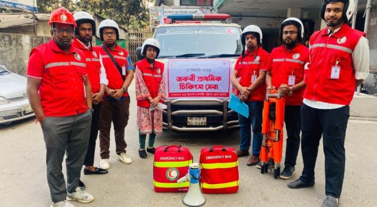 নির্বাচনে চট্টগ্রামে রেড ক্রিসেন্টের জরুরি সেবা