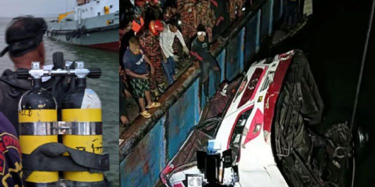 দৌলতদিয়ায় বাসডুবি : ২৬ জনের লাশ উদ্ধার, এখনো নিখোঁজ ছয়