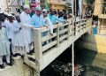 চাক্তাই খাল ও ব্রীজের কাজ পরিদর্শনে চসিক মেয়র শাহাদাত হোসেন