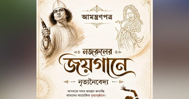 ডিসি হিলে নজরুলের জয়গানে নৃত্যনৈবেদ্যের নৃত্যানুষ্ঠান শনিবার