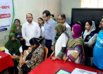 চট্টগ্রাম জেনারেল হাসপাতালে বিভাগীয় হাম-রুবেলা টিকাদান ক্যাম্পেইন উদ্বোধন