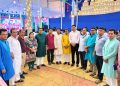 সম্প্রীতির বার্তা নিয়ে জেএম সেন হল পূজামণ্ডপে সার্ক মানবাধিকার ফাউন্ডেশন